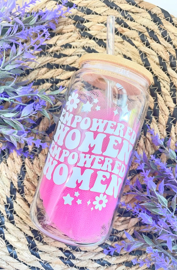 EMPOWERED WOMEN 16oz Iced Coffee Glass Cup/beer Glass Etsy