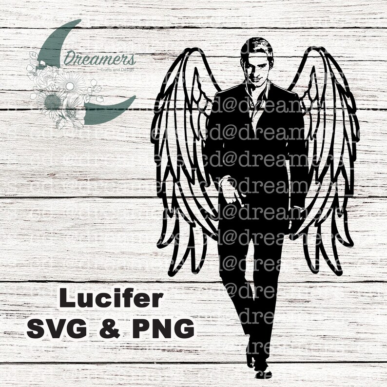 Download Lucifer Silhouette SVG & PNG File/ Lucifer Netflix Series | Etsy