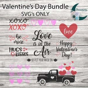 Valentine&#39;s Day SVG Bundle | Cut Files for Cricut | Cut Files for Silhouette