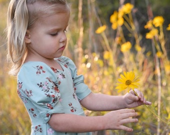 Nettle Dress Digital Sewing Pattern PDF, Knit Dress Pattern, Knit Dress
