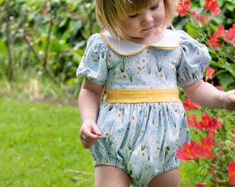 Fern Romper Sewing Pattern PDF, Knit Romper Pattern, Romper Pattern