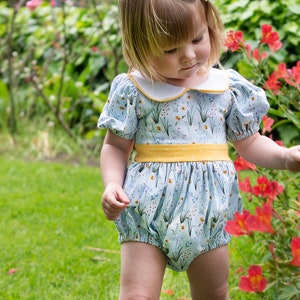 Mönster för sparkdräkt i ormbunke-format i PDF-format: Stickat tyg, nyfödd till 4 år