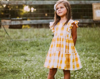 Poppy Dress PDF Digital Sewing Pattern, Girls Dress Sewing Pattern, Baby Dress Sewing Pattern