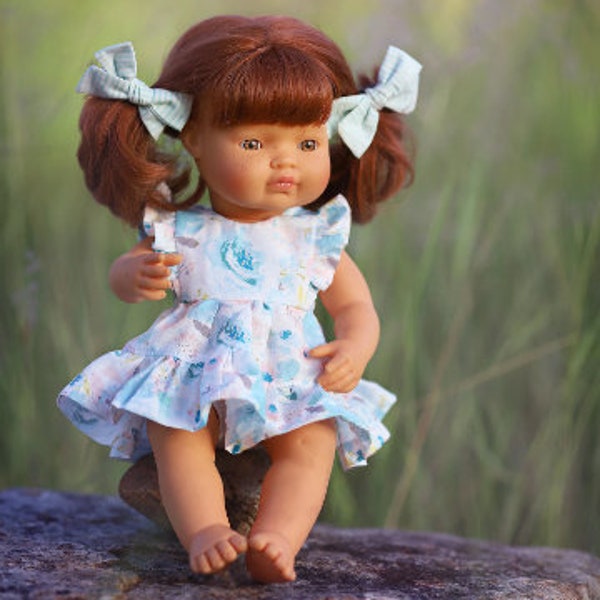 Poppy Dress Doll PDF Digital Sewing Pattern, Doll Dress Pattern, 13", 15" and 18" Dolls