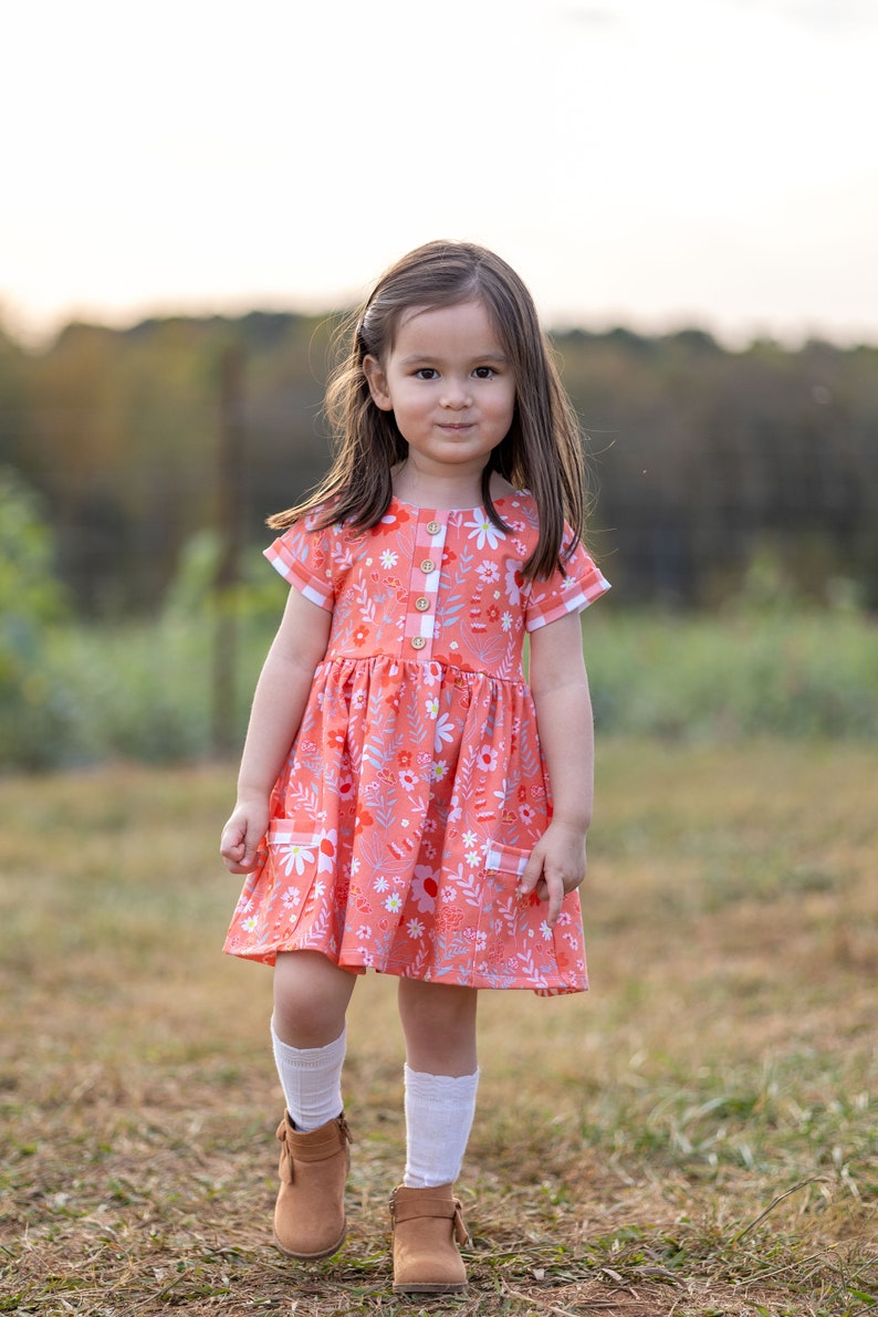 Ginger Dress Digital Sewing Pattern PDF Knit Dress Pattern Etsy