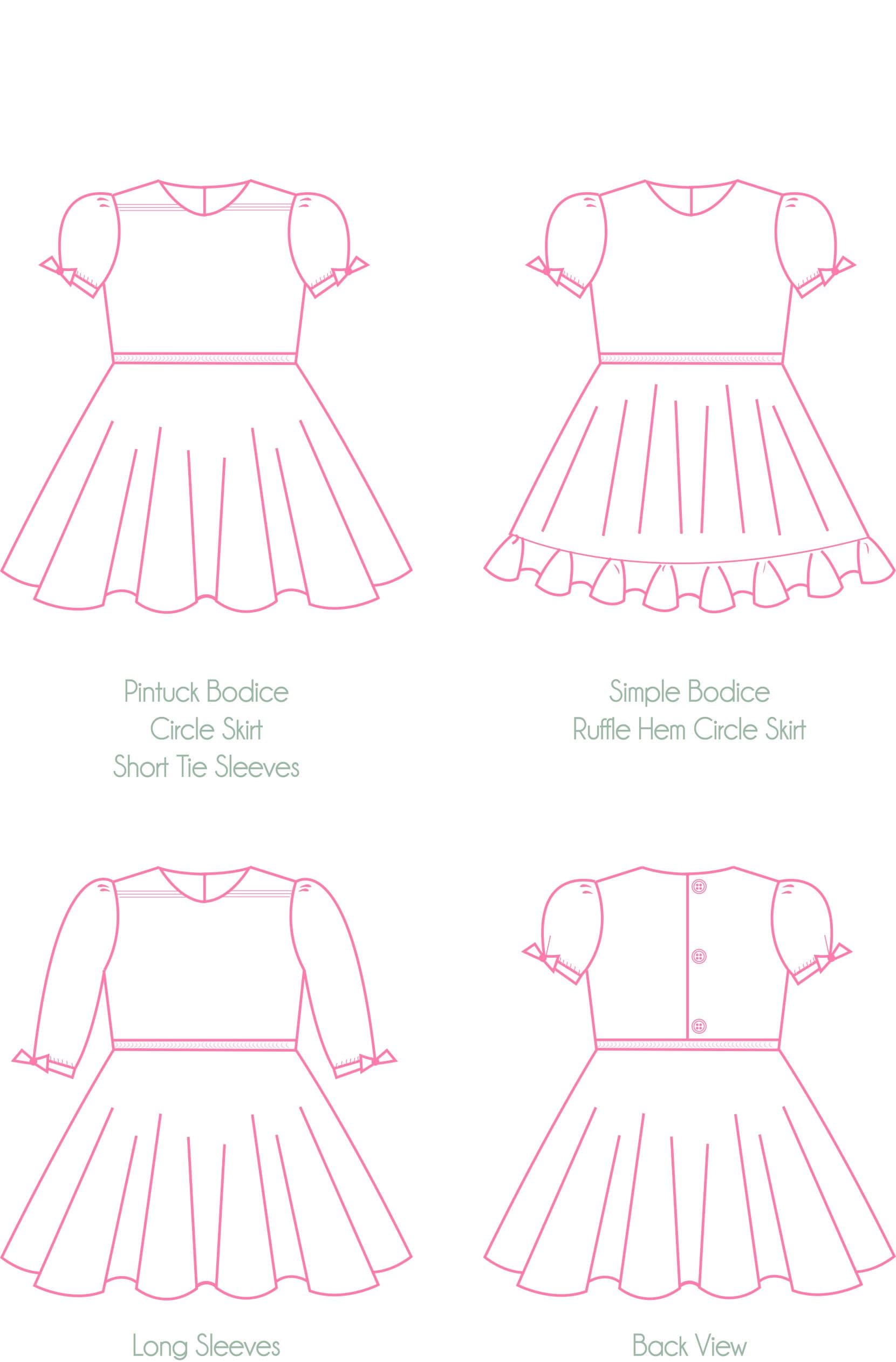 Cerise PDF Digital Sewing Pattern Sizes 1-14, Dress Pattern - Etsy