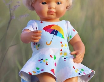 Doll Dress Sewing Pattern: Wattle Design for 13", 15", 18" Dolls (PDF Digital Download)