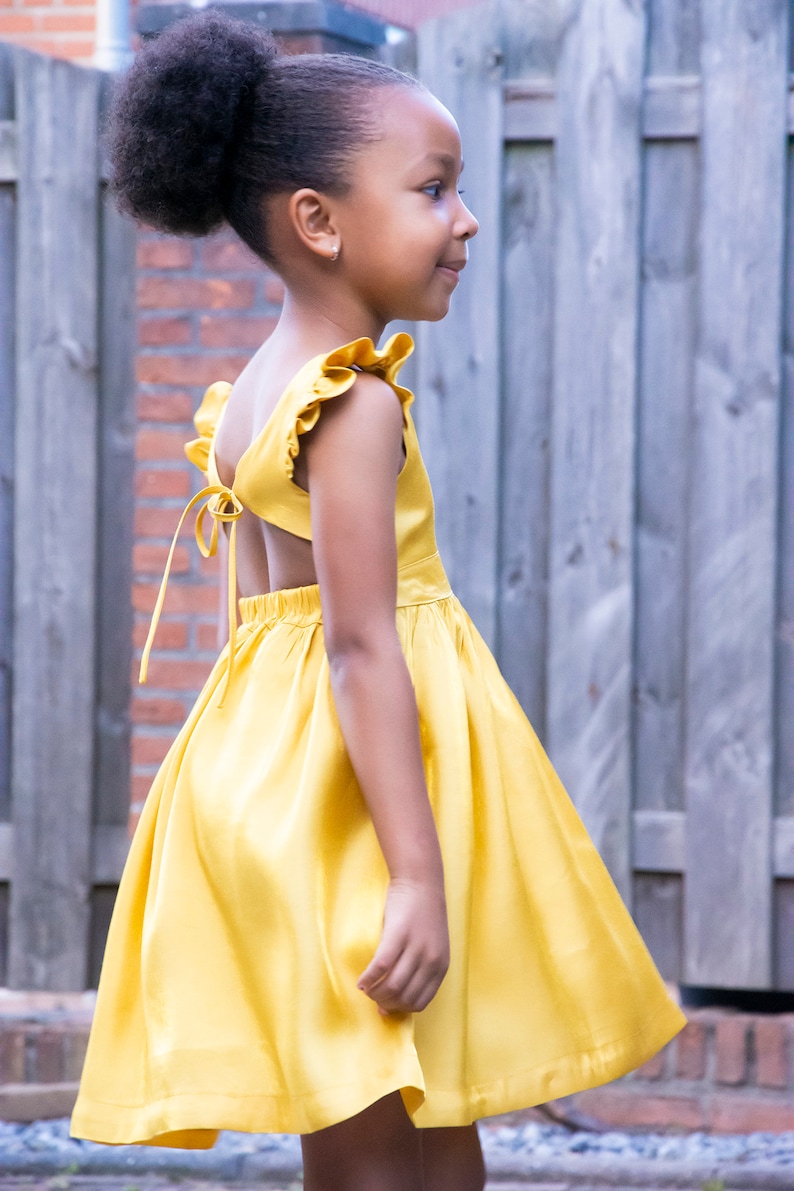 Dandelion PDF Sewing Pattern Sizes 1-14, Tie Back Dress Pattern 画像 4