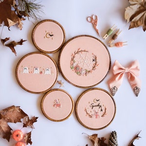 Witch Hazel Hand Embroidery PDF Pattern, Halloween Embroidery,