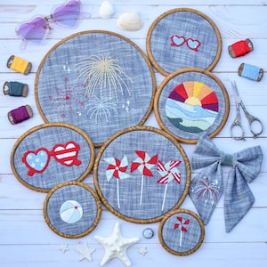 Pinwheel Hand Embroidery PDF Pattern