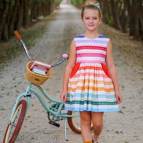 Posie Dress PDF Digital Sewing Pattern, Sewing Pattern, Girls Dress, Sewing Pattern, PDF Pattern