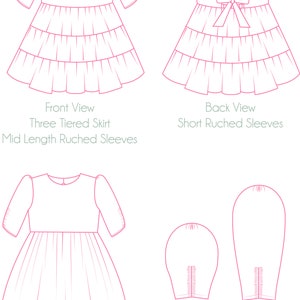 Dahlia Dress PDF Sewing Pattern Sizes 1-14 image 8