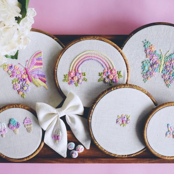 Mariposa Hand Embroidery PDF Pattern