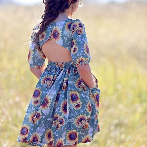 Daisy Dress PDF Digital Sewing Pattern, including sizes 1 - 14 years, Girls Dress Sewing Pattern, Baby Dress Sewing Pattern