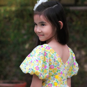Myrtle Dress PDF Digital Sewing Pattern sizes 1-14, Girls Dress Pattern, Sewing Pattern