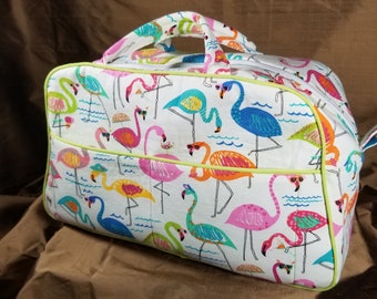 flamingo duffle bag