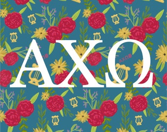 Alpha Chi Omega Sticker Pack | Vinyl Sorority Stickers | Alpha Chi Omega | Alpha Chi | Sorority Stickers | Greek Gifts