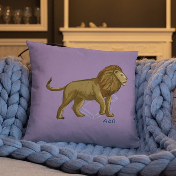 Alpha Delta Pi "Alphie" Lion Pillow