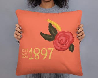 Alpha Omicron Pi Sorority Pillow