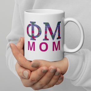 Phi Mu Double-Sided Mom Mug