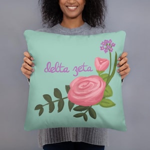 Delta Zeta Sorority Kissen | Delta Zeta Geschenkidee