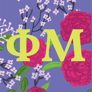 Phi Mu Sticker Pack | Vinyl Sorority Stickers | Phi Mu Stickers | Phi Mu