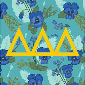 Delta Delta Delta Sticker Set | Sorority Stickers | Tri Delta | DDD stickers