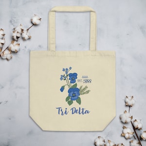 Tri Delta Sorority Tote Bag | Delta Delta Delta