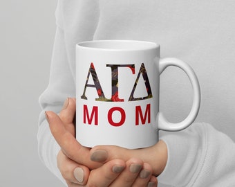 Alpha Gam Double-sided Mom Mug
