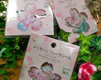Sakura flake Stickers,daiso _1  / 2  / 3
