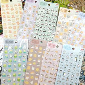 Adesivo animale, daiso_Bear / coniglio / panda / gatto / cane / pappagallo / criceto / riccio / pinguino
