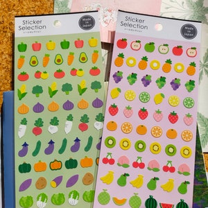 Sticker selectie design zegels, GAIA_Vegetable / fruit