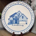 Custom Hand-painted Vintage Style House Plates