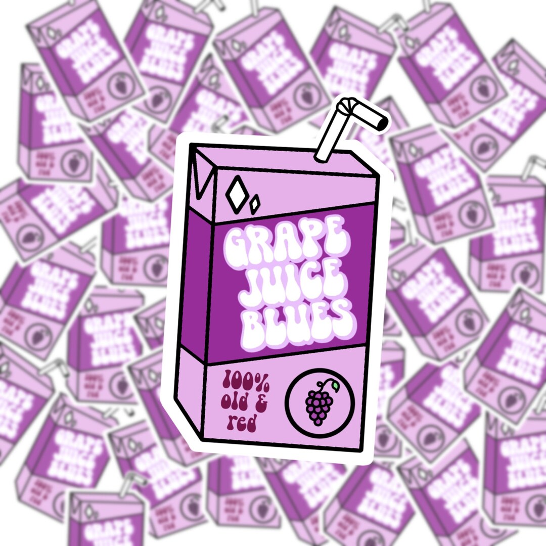 Grapejuice GRAPE JUICE BLUES Harrys House Juice Box Sticker Etsy