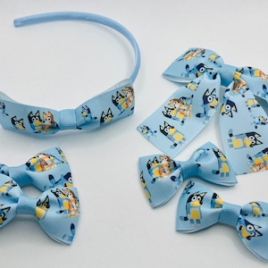 Handmade Bluey and Bingo Hair Accessories - Etsy Denmark