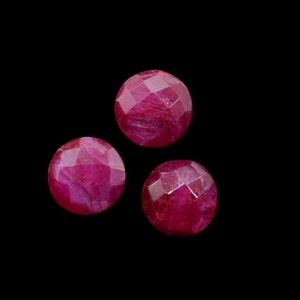 Ruby Round Coin Shape Briolette,Drill Faceted Coin,10mm Coin Faceted Beads,Ruby Coin Beads,Ruby Briolettes,Match Pair Beads,Ruby Jewelry