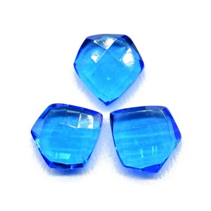 London Blue Topaz Fancy Shape Briolettes,15mm Fancy Shape Beads,Fancy Briolette,Quartz Jewelry Beads,Jewelry Making Supplies,15mm Fancy bead