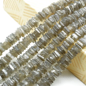 Grey Moonstone Heishi Beads Size 4-6MM 16 inch strand Approx,Moonstone Heishi Beads,Moonstone Heishi Cut Beads,Moonstone beads, smooth Beads