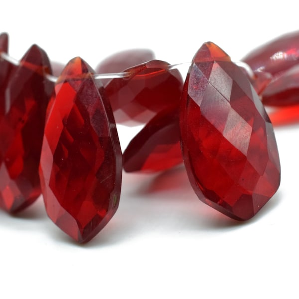 Garnet 10x20mm Faceted Pear Shape Briolette, January birthstone gemstone,Pear Briolettes Gemstone Beads Rare Garnet,Superb Item at Low Price