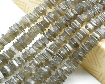 Grey Moonstone Heishi Beads Size 4-6MM 16 inch strand Approx,Moonstone Heishi Beads,Moonstone Heishi Cut Beads,Moonstone beads, smooth Beads