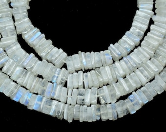 Moonstone Heishi Beads Size 4-6MM 16 inch strand Approx,Moonstone Heishi Beads,Moonstone Heishi Cut Beads,Moonstone bead,Square smooth Beads