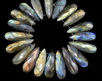 Labradorite Long drop 10x30mm Briolettes,Labradorite Briolette,Tear Drop Briolettes,jewelry supplies,Labradorite drops,Labradorite jewelry