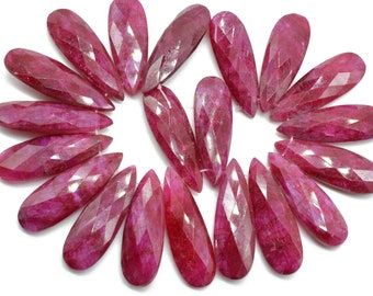 Natural Ruby Long drop 10x30mm Briolettes, Briolette, Ruby Tear Drop Briolettes,Ruby jewelry supplies, drops, jewelry making beads
