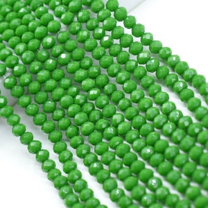 Emerald 3.50mm Faceted Beads,Emerald Jewelry Making beads,Gemstone Wholesale Beads supplier,Emerald Quartz Beads,Emerald Roundel Bead Strand