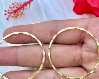 Handgemaakte ringonderdelen/handgemaakt messing bevinding/goudvermeil/bevindingen ronde sieraden/cirkelhangerbedels/handgemaakte kettingbevindingen/cadeau