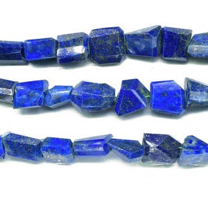Natural Lapis Lazuli 6x8mm To 10x11mm Nuggets Beads Strand,Raw La,pis Lazuli Briolette Beads,Genuine Lapis Lazuli Loose Beads Pebble Chips