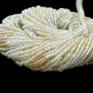 Citrine Faceted Rondelle Beads,3mm Rondelle Beads,Shaded Citrine Beads,Micro faceted beads,Gemstone Beads Jewelry Making supply,Gift For Her