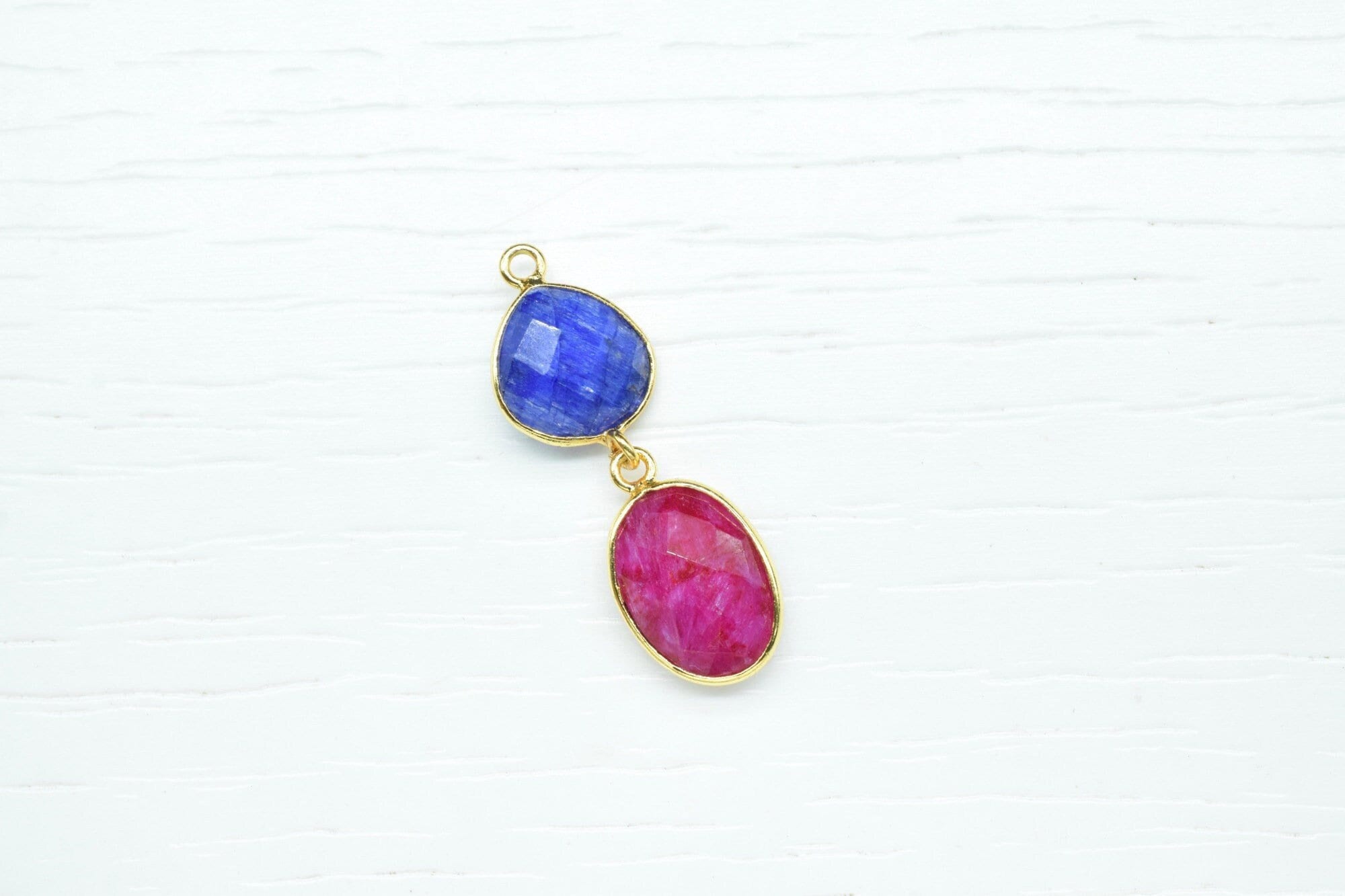 Ruby Components Natural Ruby Dangle Component Earrings,handmade Jewelry,gemstone ...