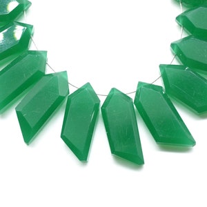 Green Onyx Fancy shape briolette,Green Onyx Briolettes,Green Onyx faceted bead,Gemstone Briolette,jewelry making supplies,Green Onyx stones