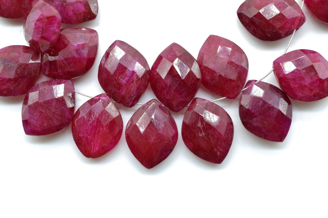 Finest Quality AAA Quality Ruby Faceted 10x13mm Marquise Shape ...